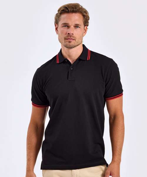 Men's classic fit tipped polo