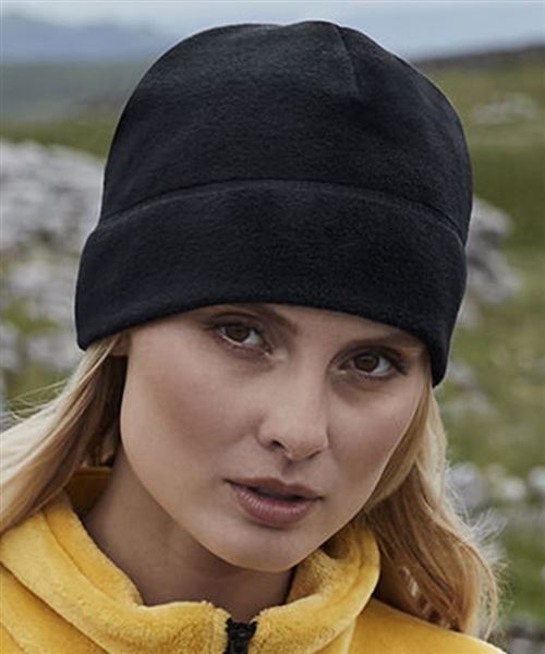 Recycled fleece pull-on beanie