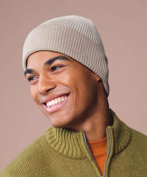 Dip-dye beanie