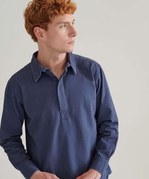 Pullover drill shirt