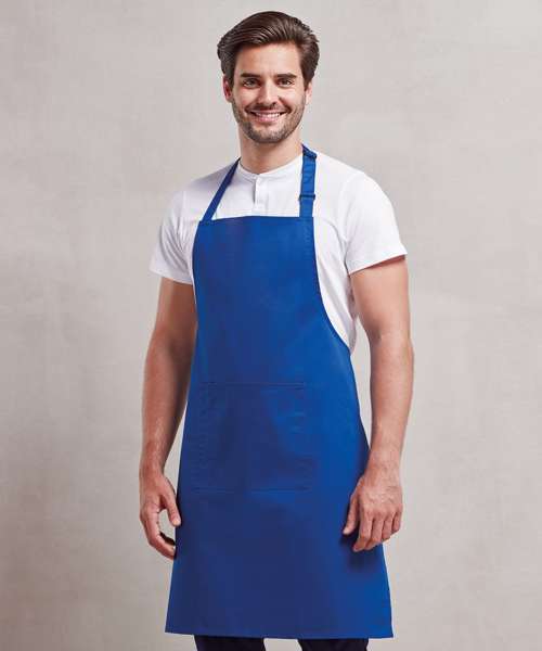 Colours bib apron with pocket