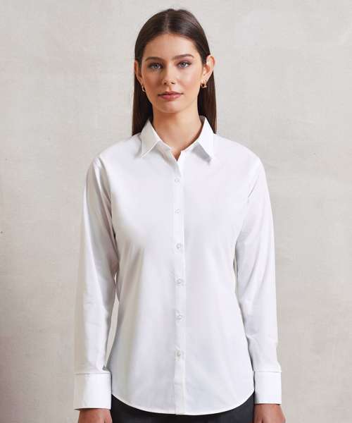 Women's supreme poplin long sleeve shirt