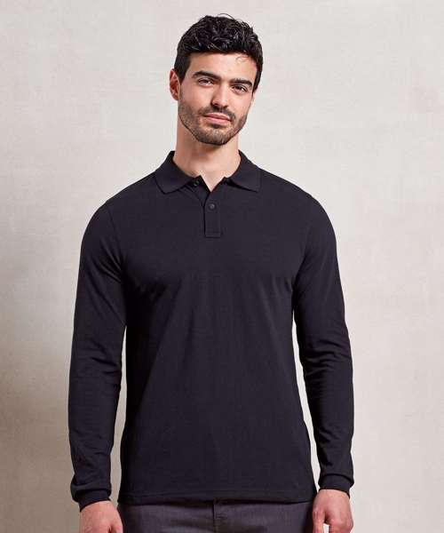 ‘Essential’ unisex long sleeve workwear polo shirt